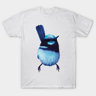 Superb Blue Fairy Wren. Gorgeous little bird showing off his beautiful blue plumage. Unique gift T-Shirt